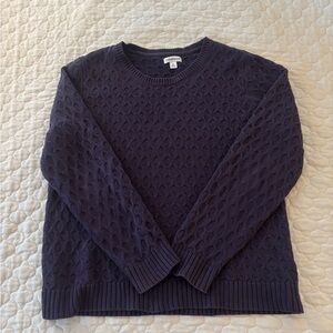 Croft & Barrow Women’s Purple Chunky Cable Knit Sweater Pullover Size XL